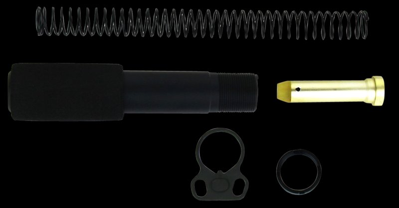 TacFire MAR049B MilSpec AR-15 Buffer Tube Kit Black Aluminum ARPistol Platform