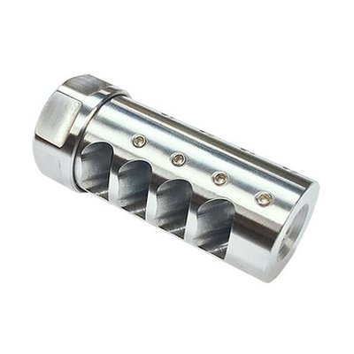 American Precision Arms APA Gen 3 Little Bastard Self Timing Muzzle Brake 5/8-24 6mm Arc Stainless Steel