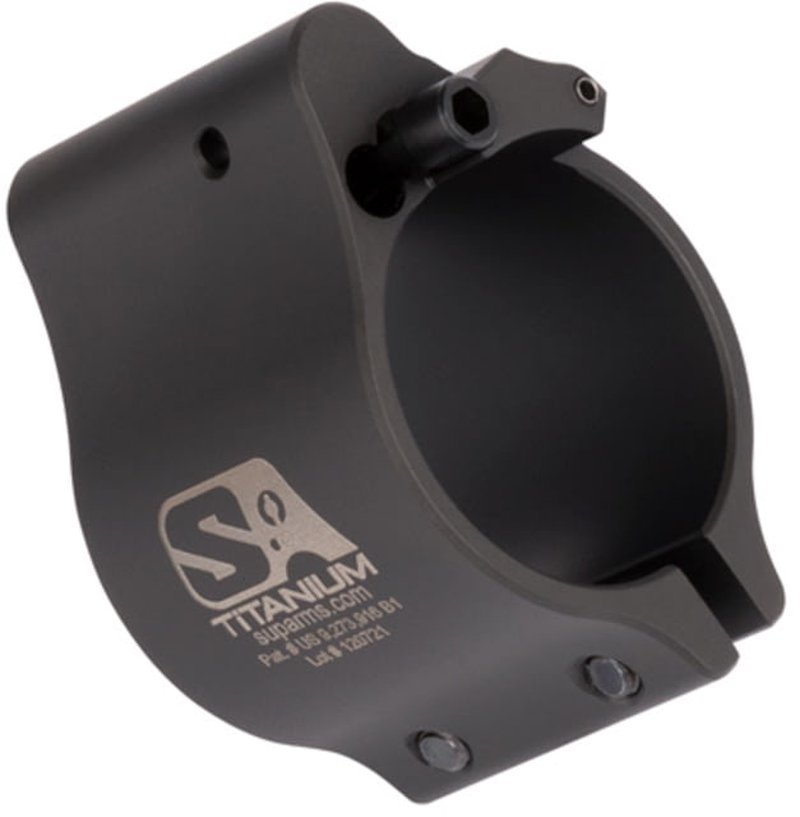 Superlative Arms Adjustable Bleed Off AR-15/AR-10 Gas Block .936in Clamp On DLC Dark