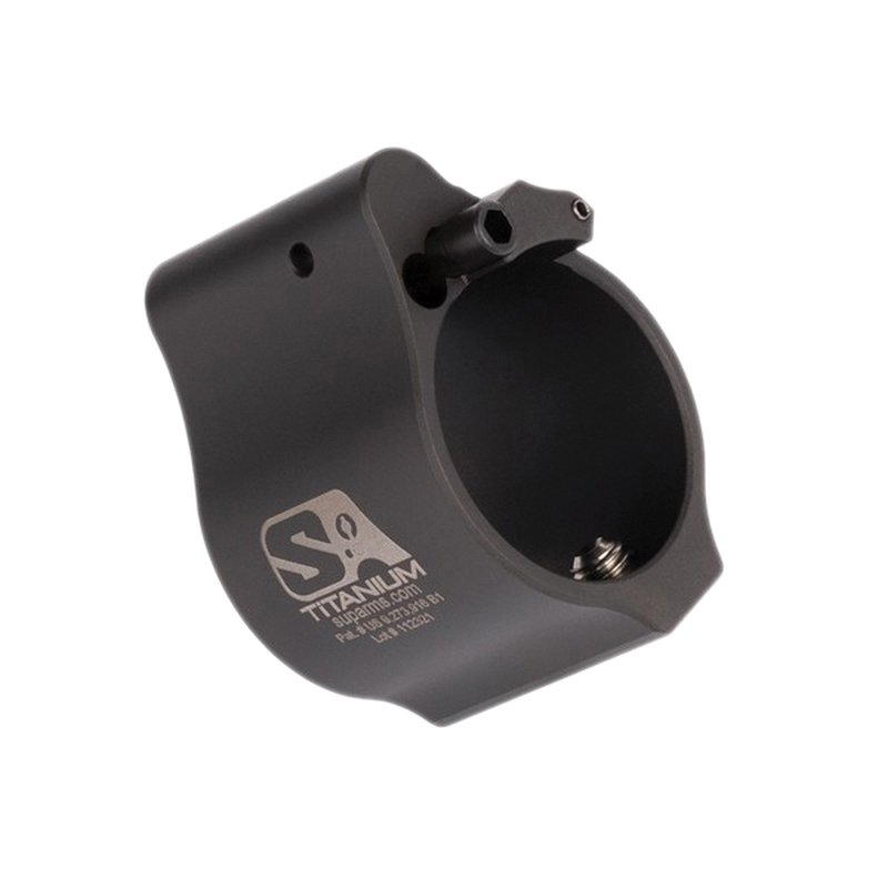 Superlative Arms Solid Set Screw Direct Impingement Adjustable Gas Block 0.936" x 1", Black