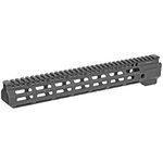 Midwest Industries 13.375" MLOK Combat Rail Handguard w/ 5-Slot Rail Section, Black Anodized - MI