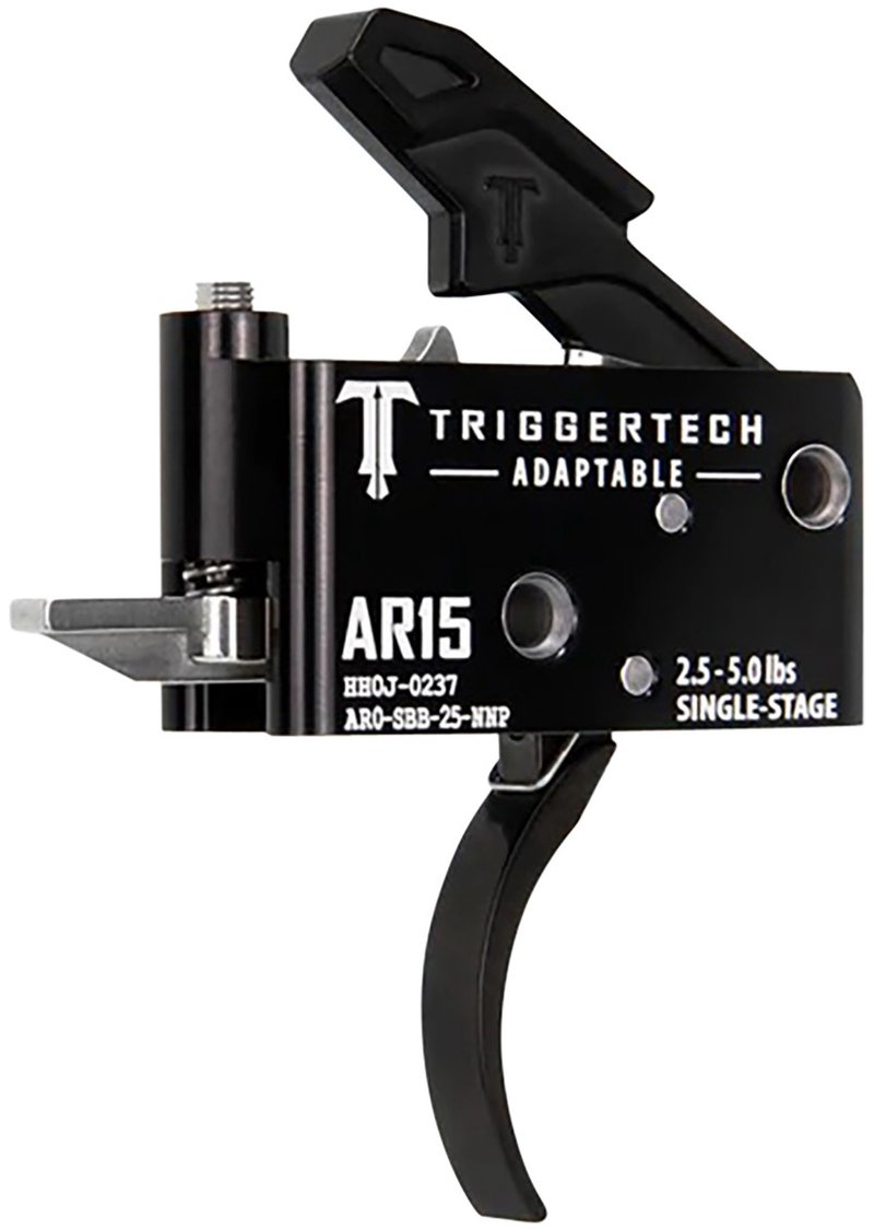 TriggerTech Adaptable AR-15 Single-Stage Pro Curved Trigger - AR0-SBB-25-NNP