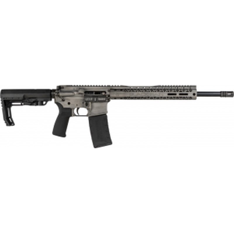 Black Rain BROFUSIONTB Spec + Fusion 5.56x45mm NATO 16" 30+1 Titanium Battleworn Cerakote 6 Position MFT Minimalist Stock