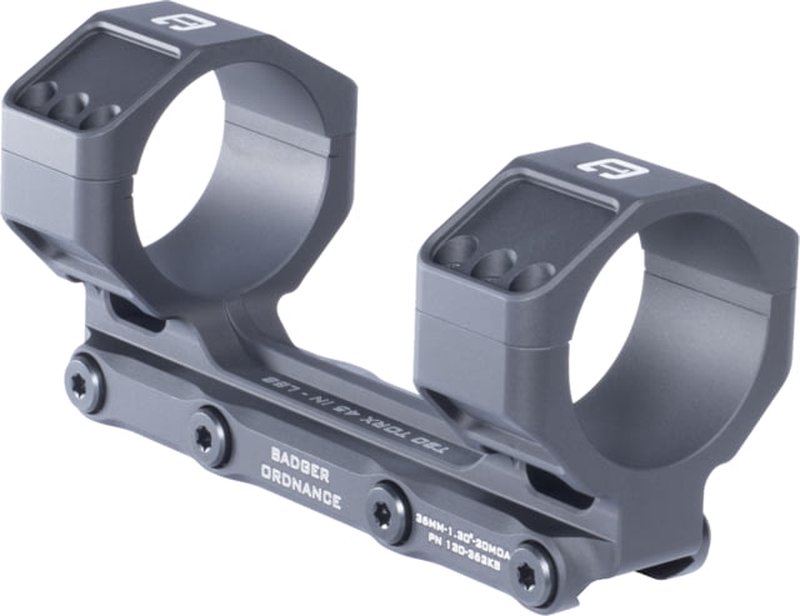 Badger Ordnance Condition One MAX Riflescope Mount 36mm 1.3in 20 MOA Cant Black