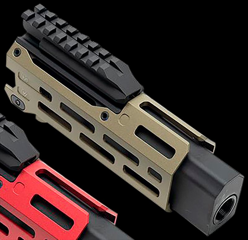 Strike CZ Scorpion EVO 6in M-LOK Handguard with Faux Suppressor Flat Dark Earth CEVOHG6FDE