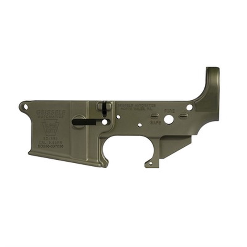 Geissele Automatics Super Duty Stripped AR-15 Lower Receiver OD Green (Blem)