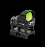 Zero Tech Optics THDRS28MH Thrive HD Black 1x28mm Reflex Red Dot Sight with High Riser See-Through Mount
