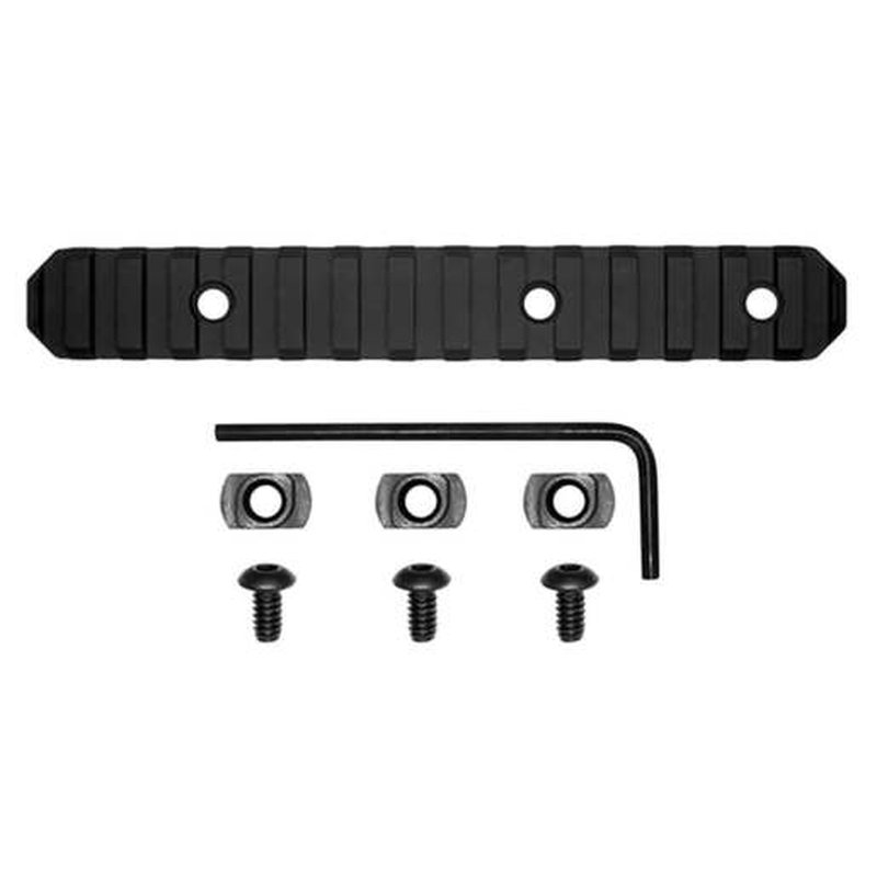 GrovTec M1913 Picatinny M-Lok 15 Slot Rail 6in Black