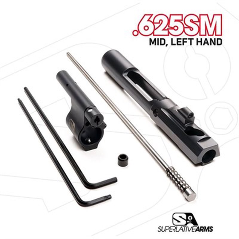 Superlative Arms AR-15 Adjustable Piston Gas Block 0.625" Clamp-On Left Hand