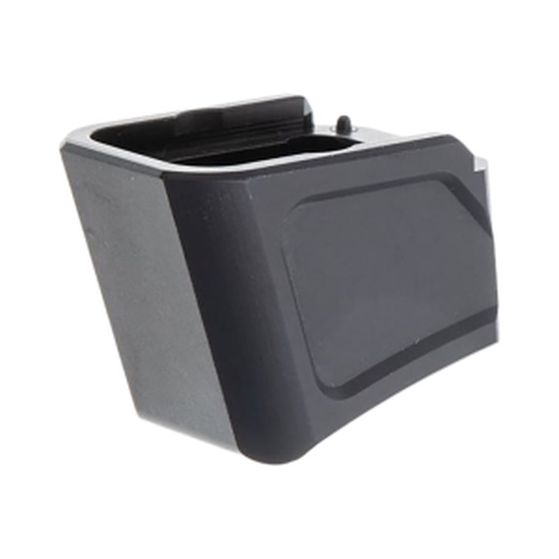 Tyrant Designs Extended Magazine Base Pad for Glock 17, 22, 34, 35, 19X, 45 +5 9mm Luger, +4 40 S&W Black Aluminum