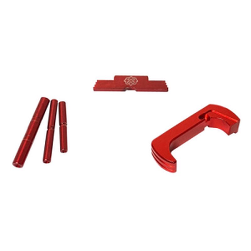 Cross Armory 3-Piece Kit Glock Gen 1-3 (Dimpled Pin Set, Ext. Catch & Slide Lock)