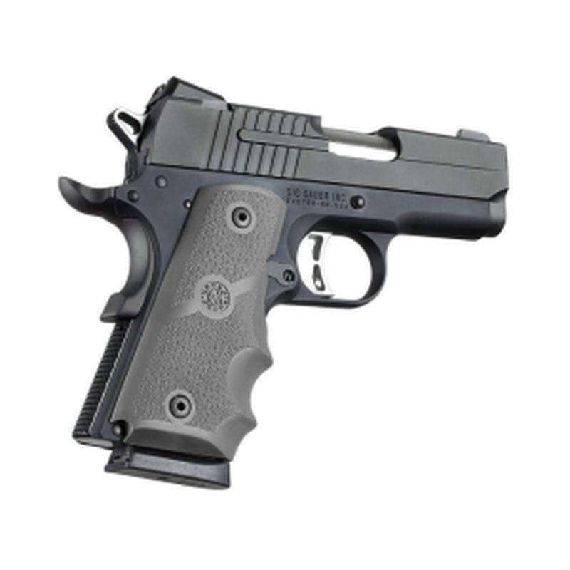 Hogue Officers Model OverMolded Rubber Grip Slate Grey AR-15