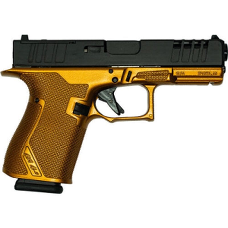 Great Lakes Firearms GL19 Striker 9mm Pistol 4 Inch 15 Round Gold Black GL19 G-CPR