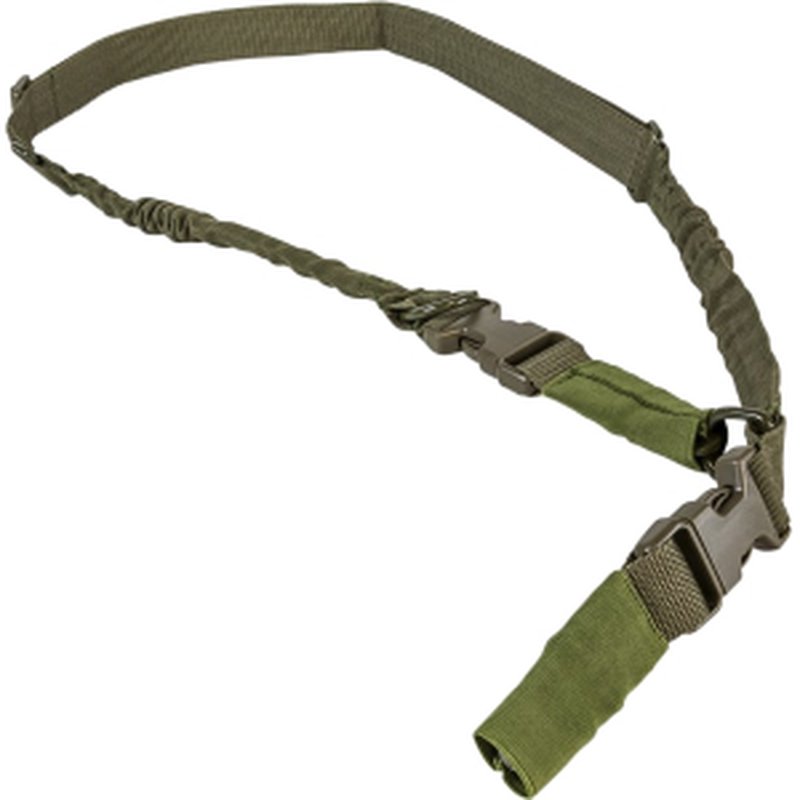 NcStar AARS21PG VISM Sling 1.25" 55"-72" Adjustable Bungee Green Nylon Strap w/Elastic Shock-Cord 2or1 Point Sling