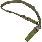 NcStar AARS21PG VISM Sling 1.25" 55"-72" Adjustable Bungee Green Nylon Strap w/Elastic Shock-Cord 2or1 Point Sling