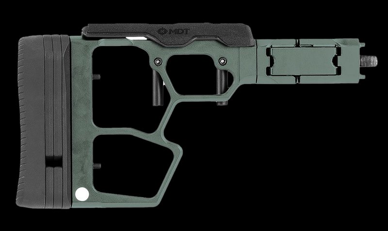 MDT SRS-XF Skeleton Stock Cerakote Charcoal Green 114484CCG