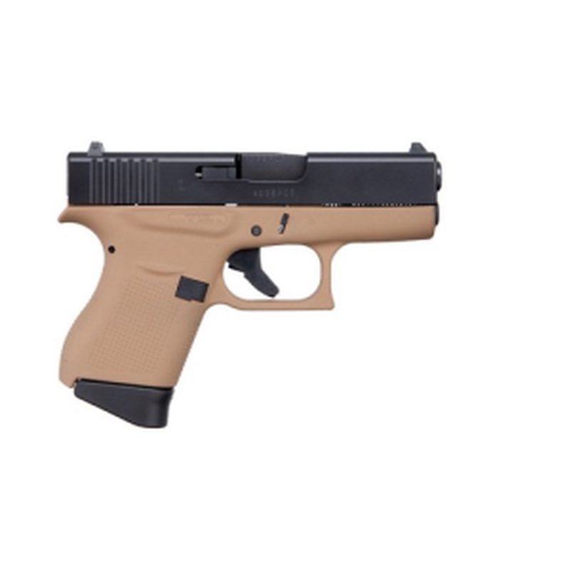 Glock G43 9mm 3.4in 6-Round Compact Subcompact Pistol - Black
