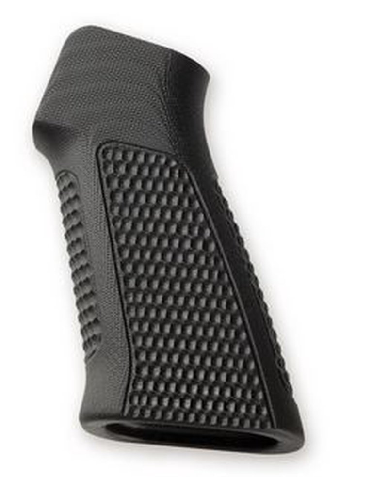Hogue Piranha G10 AR-15/M16 Grip (Checkered Black, No Finger Groove)