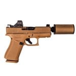 B&T USA Hush Puppy G43X 9mm 3.92" 10rd w/ Holosun 407K & Model 2 Suppressor - FDE