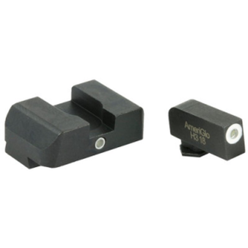 AmeriGlo GL102 i-Dot Glock Green Tritium White Outline Front/Rear Sights