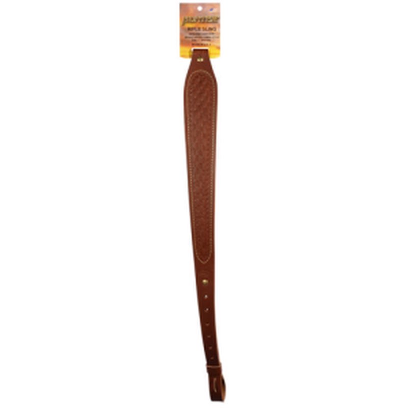 HUNTER COMPANY Cobra Carrier Sling Chestnut Tan Lthr Basket Weave